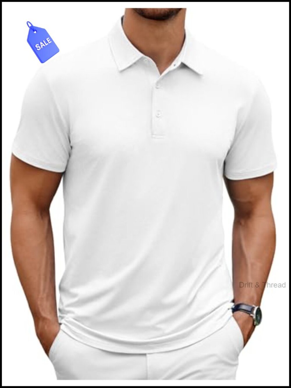 Men's Quick Dry Golf Polo Shirt Short Sleeve Moisture Wicking Athletic